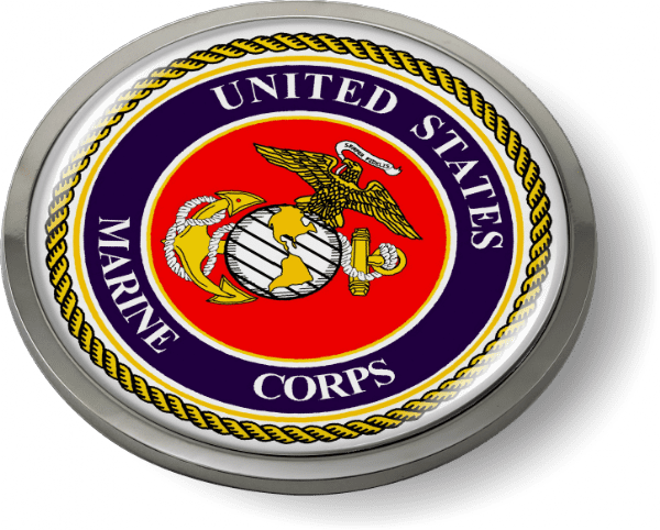 U.S. Marine Corps - USMC Emblem (bl/r)